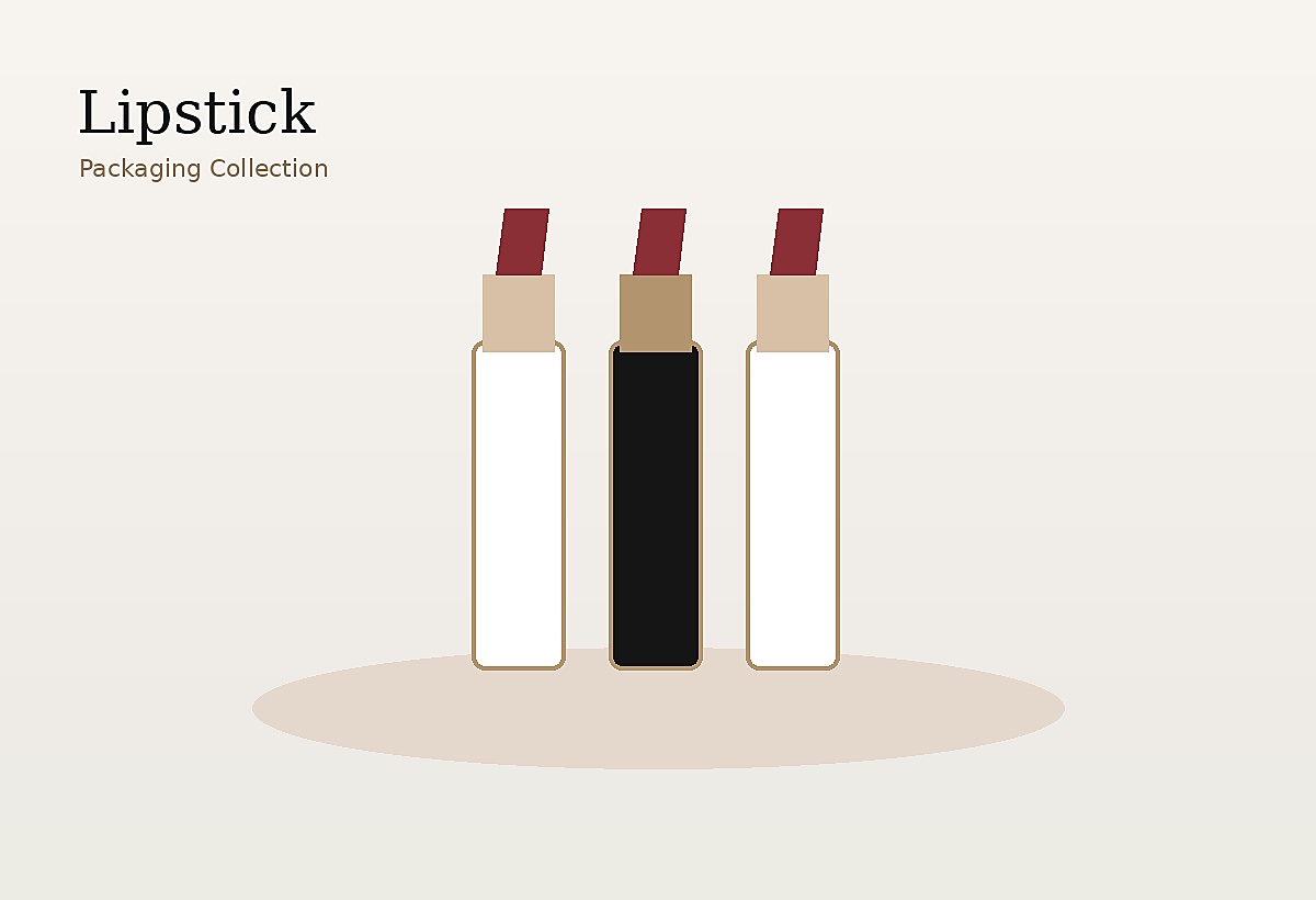 Luxury cosmetic packaging collection